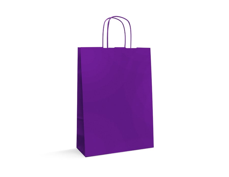 Shopper in carta colorato Viola kraft-arcobaleno-viola-tecknopack